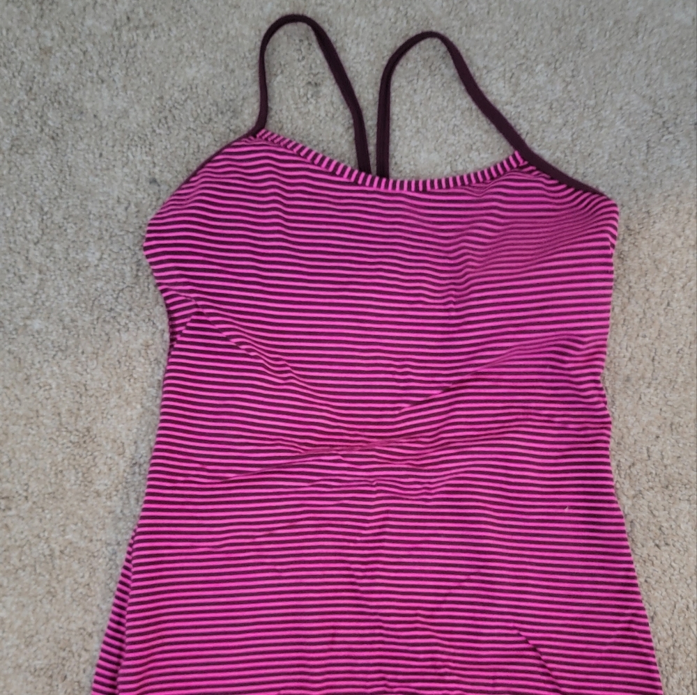 Lululemon tank top, striped size M